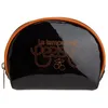 Image de Porte-monnaie - Le Temps des Cerises - RUMBA - Cuir synthétique verni - Demi-lune - Noir et Orange