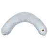 Image de BÉABA - Big Flopsy  - Coussin de grossesse et dallaitement - Fleur de coton® - Gris Chiné 180 cm