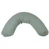 Image de BÉABA - Big Flopsy  - Coussin de grossesse et dallaitement - Fleur de coton® - 180 cm - Vert Sauge