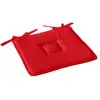 Image de Galette De Chaise Uni Effet Bachette - 40 X 40 Cm