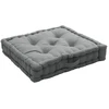 Image de Coussin De Sol Uni "panama" 50x50cm Gris Clair