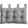 Image de Coussin Tête De Lit Uni "panama" 70cm Gris Clair