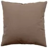 Image de Coussin déhoussable uni en coton Taupe 40x40 cm