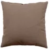 Image de Coussin déhoussable uni en coton Taupe 60x60 cm
