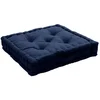 Image de Coussin De Sol Uni "panama" 50x50cm Bleu Marine