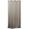 Image de Rideau - Uni - Beige - 140 x 260 cm -  illets Ronds - Synthétique - Intérieur