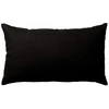 Image de Coussin Déco Uni "panama" 30x50cm Noir