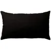 Image de Coussin Non Déhoussable en Coton Uni - ENJOY HOME - 30 x 60 cm - Noir