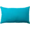 Image de Coussin Déco Uni "panama" 30x50cm Turquoise