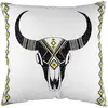 Image de Coussin Déco Imprimé "boho" 40x40cm Noir & Jaune