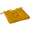 Image de Galette De Chaise Uni Effet Bachette - 40 X 40 Cm
