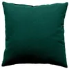 Image de Coussin déhoussable uni en coton Vert foncé 40x40 cm