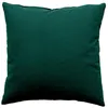 Image de Coussin déhoussable uni en coton Vert foncé 60x60 cm