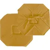 Image de Galette de chaise à rabats et nouettes Jaune moutarde 40x40 cm