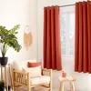 Image de Rideau occultant - OBSKUR - 140 x 180 cm - Terre cuite - 8 oeillets - 100% polyester