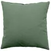 Image de Coussin déhoussable 40 x 40 cm LOLA 100% coton coloris VERT ARGILE