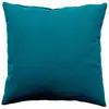 Image de Coussin Déco Uni Déhoussable "panama" 40x40cm Bleu Canard