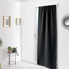 Image de Vitrage occultant uni noir - Taille: 90x210cm - Coloris: Noir