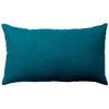Image de Coussin Déco Uni "panama" 30x50cm Bleu Canard