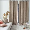 Image de Rideau thermique velours doublé polaire 140×260 cm - Occultant - Naturel (Beige)