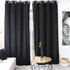 Image de Rideau velours câlin 100% Polyester - Taille: 140x260cm - Coloris: Noir