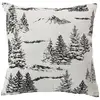 Image de Coussin Déco De Noël "ebène" 40x40cm Écru & Anthracite