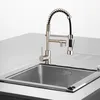 Image de Logus Mitigeur de cuisine à Douchette Mobile - Façon inox - Essebagno