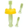 Image de Badabulle Brosse à Dents en Silicone - Souple - Brosse évolutive (3 embouts inclus)