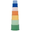 Image de Badabulle Lot de 7 Tasses Empilables Numérotées - Jouets de Bain en Silicone Souple