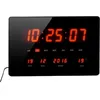 Image de Horloge Calendrier à LED - Grands caractères - Multifonctions - Piles fournies - 36x22cm - Noir - Orium