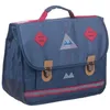 Image de Cartable - Poids Plume - Marine - 38 cm - 2 Compartiments - Décor Imprimé Allover