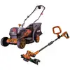 Image de Pack Tondeuse Sans Fil 20 V 34 Cm - Poussée Et Coupe Bordure Sans Fil 20v + 2 Batteries 4 Ah + Chargeur 20v