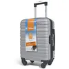 Image de Valise cabine Argent 45x36x20 sans roues - Bagage à main léger et durable taille lowcost avec roues détachables pivotantes