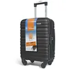 Image de Valise cabine Noir 45x36x20 sans roues - Bagage à main léger et durable taille lowcost avec roues détachables pivotantes amovibles