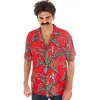 Image de Chemise hawaïenne - CHAKS - Magnum - Rouge - Manches courtes - Motif tropical