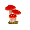 Image de DÉCORATION 3 CHAMPIGNONS SOCLE 14X10.5X17CM ROUGE