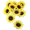 Image de Fleurs artificielles - JOUR DE FETE - Tournesol - Ø 8cm - Jaune - Décoration de fête