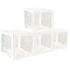 Image de 4 CUBES CARTON RIGIDE PERSONNALISABLE 30CM BLANC