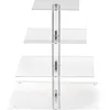 Image de Chaks 11931 Présentoir à cocktail plexi TRANSPARENT 4 niveaux Carrés 32 cm