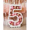 Image de Chaks 12000 Structure 635cm en carton/film pour ballons Chiffre 5 Blanc