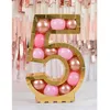 Image de Structure pour ballons - CHAKS - Chiffre 6 - 63 5cm - Personnalisable - Carton de qualité