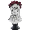 Image de Buste décoratif - Décoration de fête - Tête de mort couronnée - 35.5 cm - Halloween - Intérieur