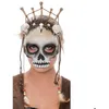 Image de Masque Tête de mort Vaudou noir/ivoire