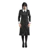 Image de DÉGUISEMENT MERCREDI ROBE ÉCOLIÈRE À MOTIFS FEMME M Noir