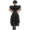 Image de Déguisement Robe de bal Mercredi Addams Wednesday enfant