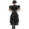 Image de Déguisement Robe de bal Mercredi Addams Wednesday enfant