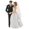 Image de Figurine de mariage - CHAKS - Couple de mariés se tenant la main - Blanc et Noir