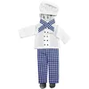 Image de Déguisement cuisinier 4 pièces pour poupée lutin farceur - Blanc