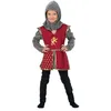 Image de Déguisement - CHAKS - Déguisement chevalier médiéval lion rouge enfant - Rouge - 3-8 ans - Tunique et camail