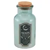 Image de FLACON VERRE POTION EAU DE LUNE 6.5X13.5CM VERT